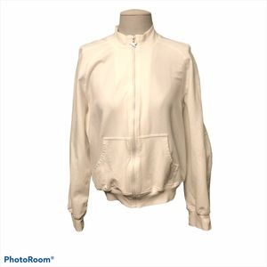 Central Park white light weight zipper jacket size X-LARGE